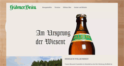 Desktop Screenshot of huebner-braeu.de